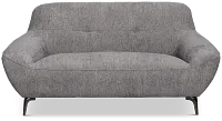 Zoey Dark Gray Fabric Loveseat