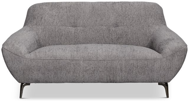 Zoey Dark Gray Fabric Loveseat