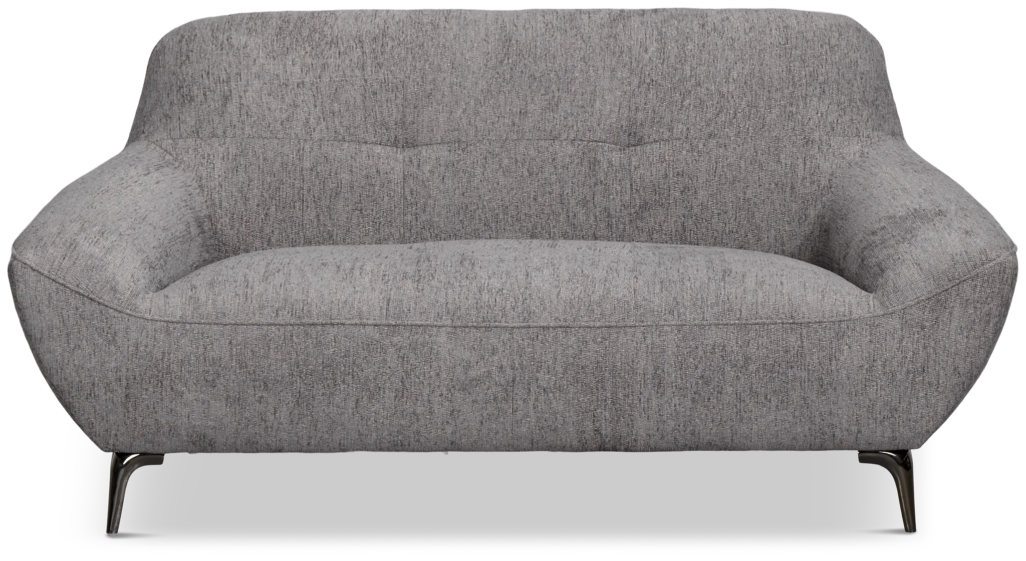 Zoey Dark Gray Fabric Loveseat
