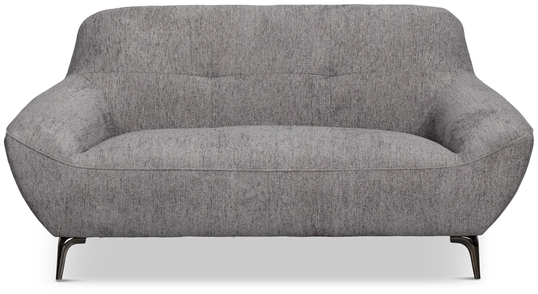 Zoey Dark Gray Fabric Loveseat Zoey Dark Gray Fabric Loveseat