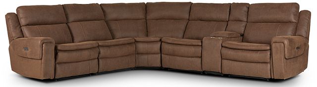 Scout Brown Micro Medium Triple Power Sectional
