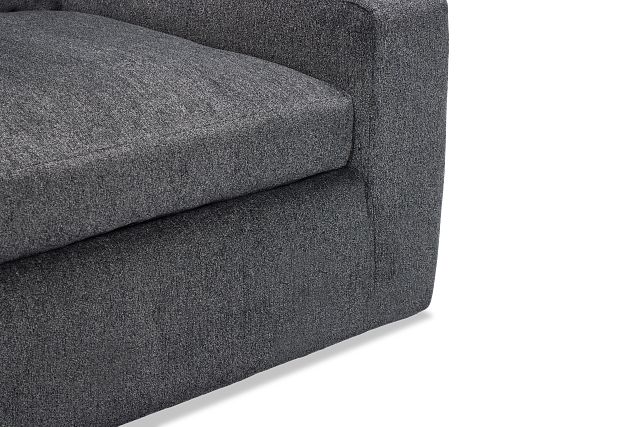 Stella Dark Gray Fabric Small Left Chaise Sectional