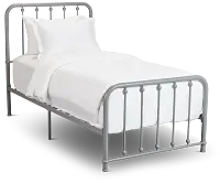 Rory Gray Metal Panel Bed