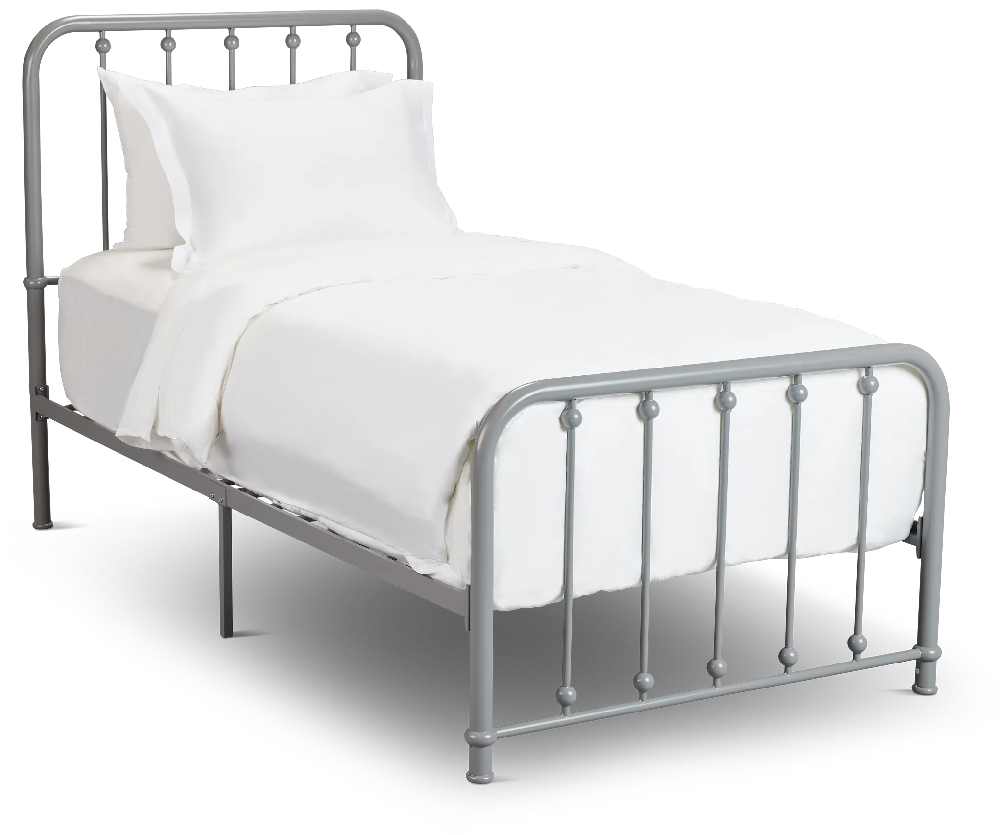 Rory Gray Metal Panel Bed