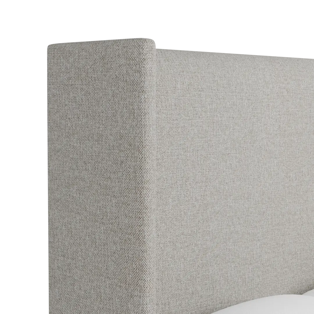 Captiva Elavation Khaki 60" Upholstered Shelter Bed Captiva Elavation Khaki 60" Upholstered Shelter Bed