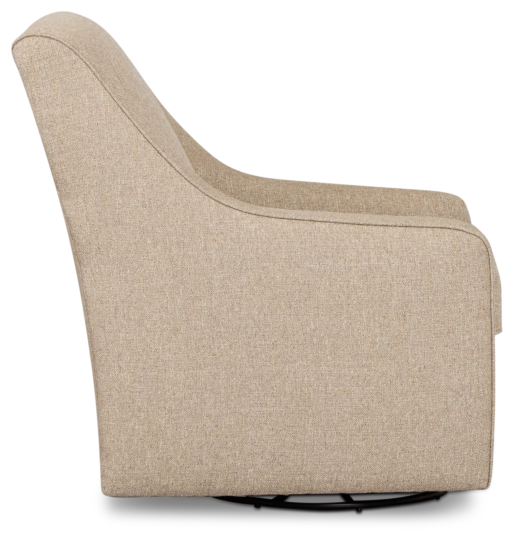 Sinclair Brown Fabric Swivel Chair