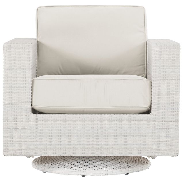 Biscayne White Swivel Chair (4)