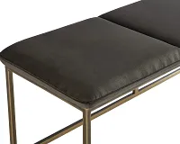 Allyn Dark Gray Upholstered Bench