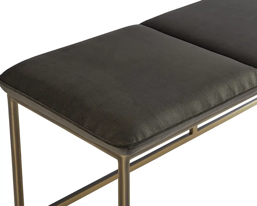 Allyn Dark Gray Upholstered Bench Allyn Dark Gray Upholstered Bench
