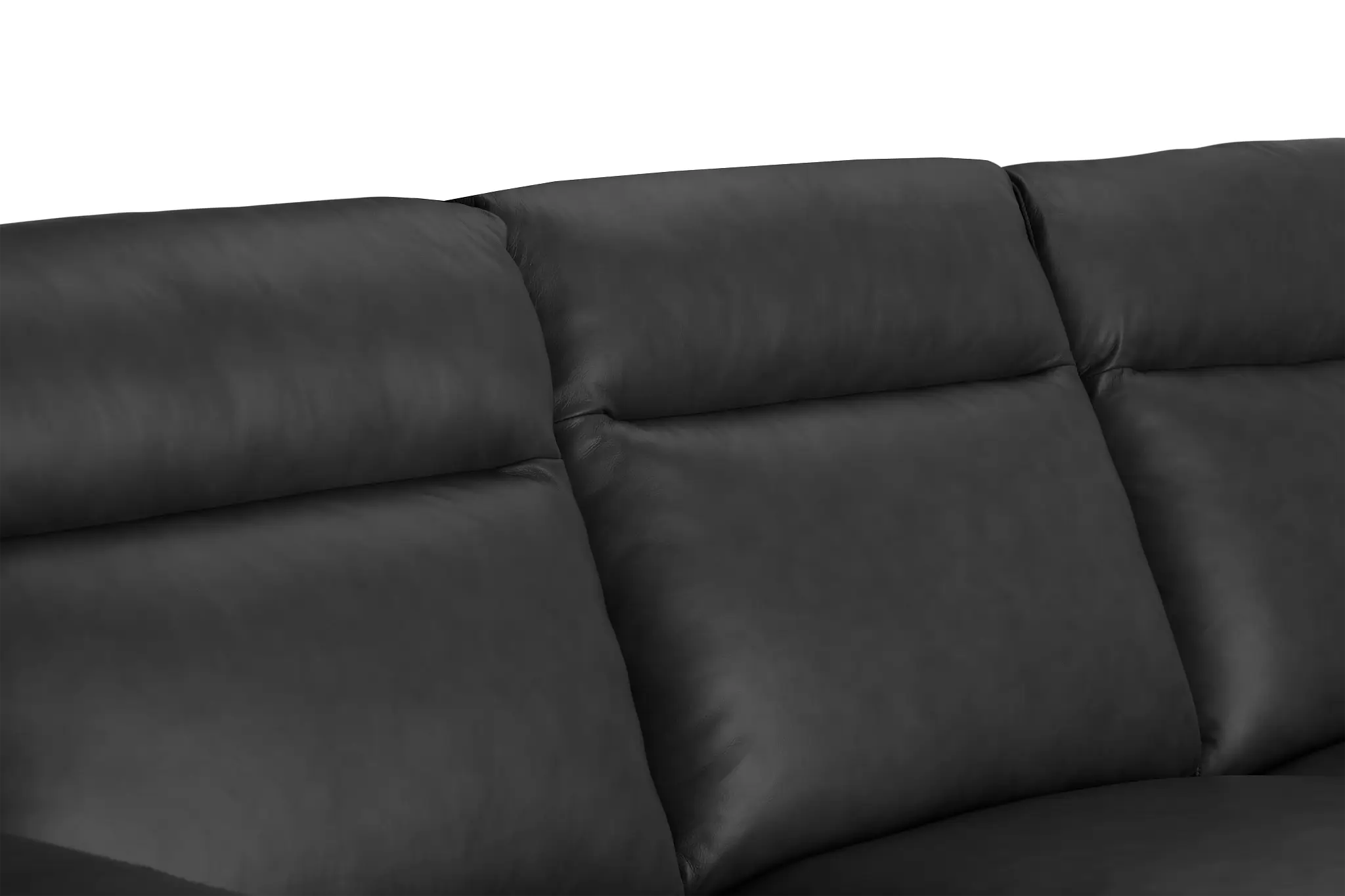 Elba Dark Gray Leather Small Dual Power Right Chaise Sectional Elba Dark Gray Leather Small Dual Power Right Chaise Sectional