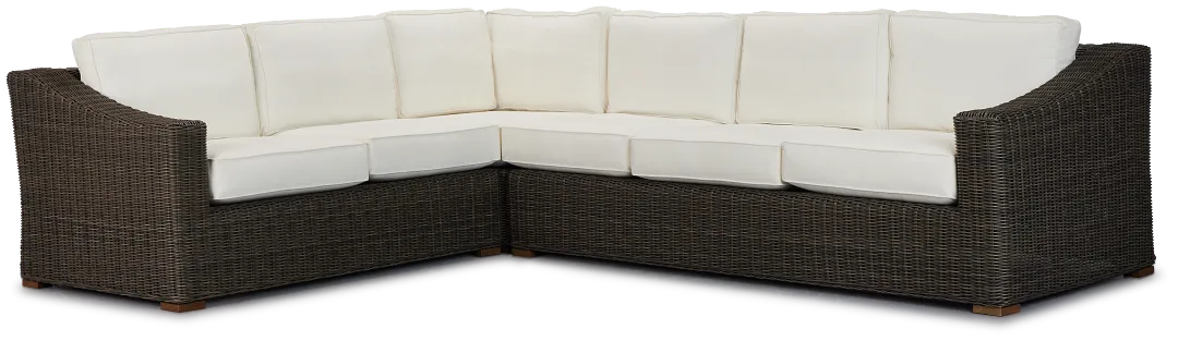 Canyon Gray White Medium Right Sectional