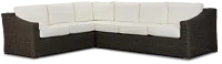 Canyon Gray White Medium Right Sectional