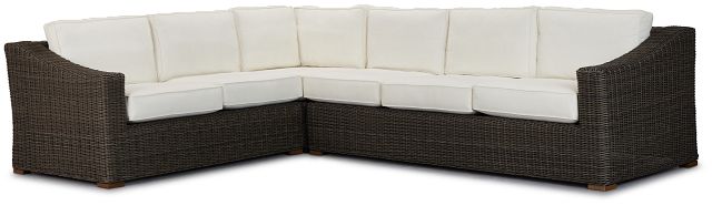 Canyon Gray White Medium Right Sectional