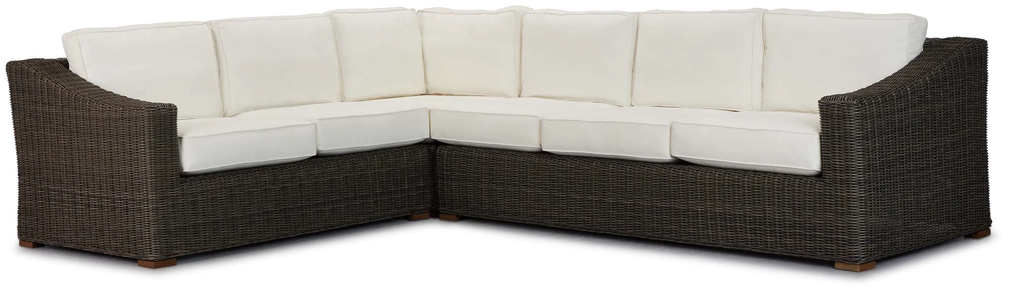 Canyon Gray White Medium Right Sectional