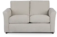 Maxie Light Beige Micro Loveseat