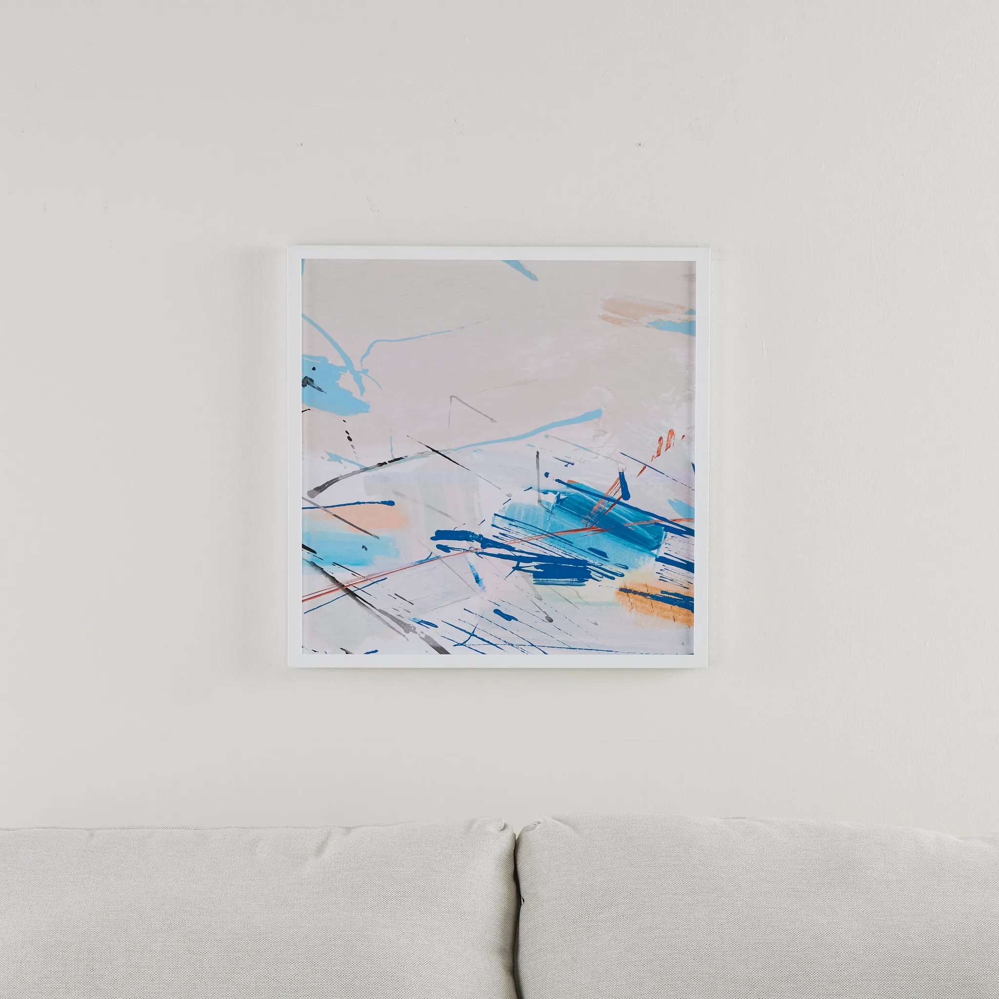 Ella Ivory Framed Wall Art