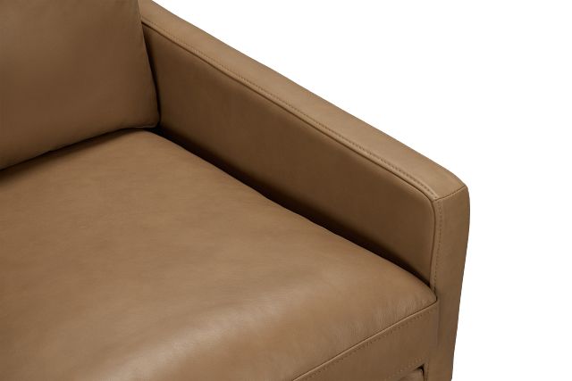 Phoebe Brown Leather Accent Chair