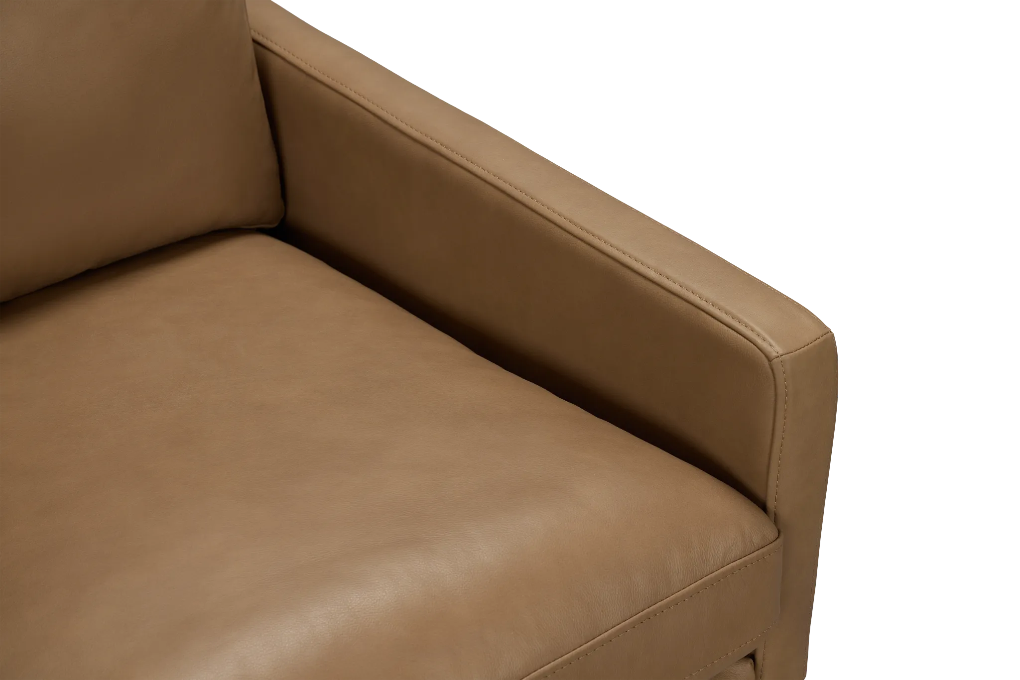 Phoebe Brown Leather Accent Chair