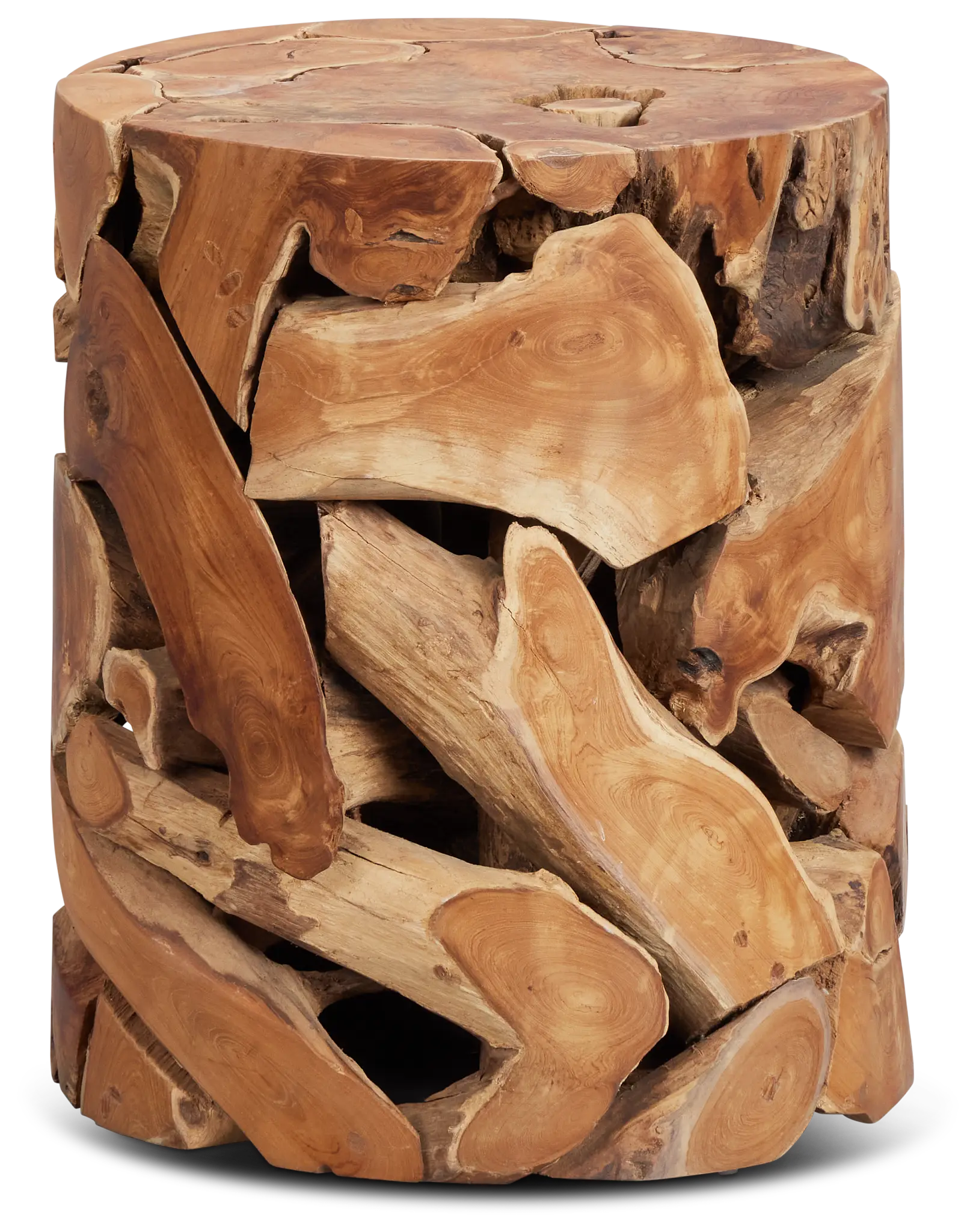 Haven Mid Tone Teak Round End Table Haven Mid Tone Teak Round End Table