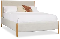 Stockton White Uph Panel Bed