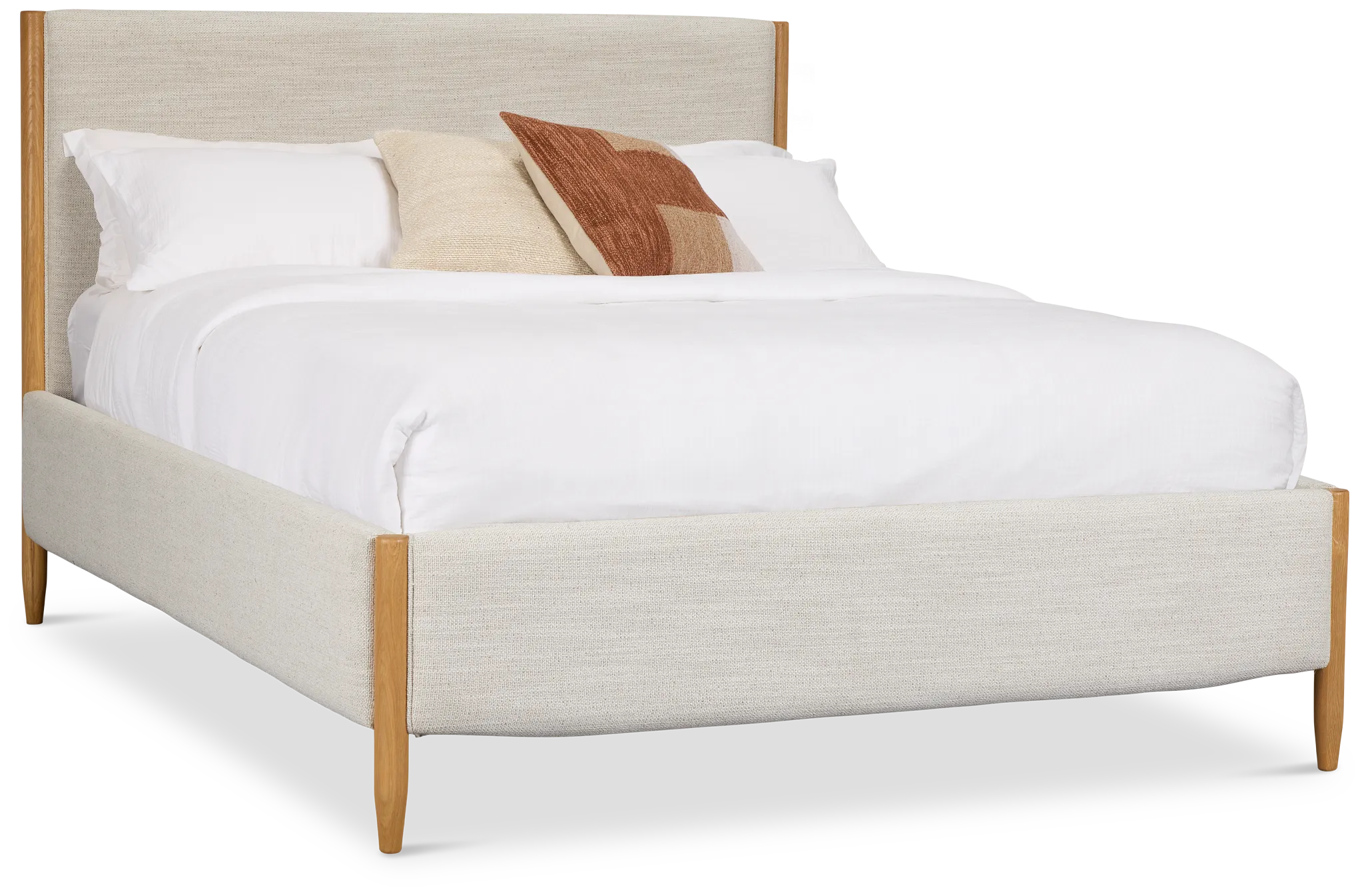 Stockton White Uph Panel Bed