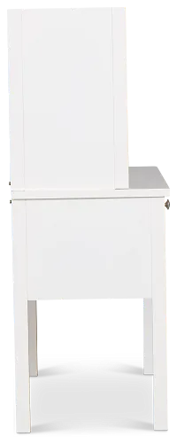 Charleston White 3-drawer Desk & Hutch
