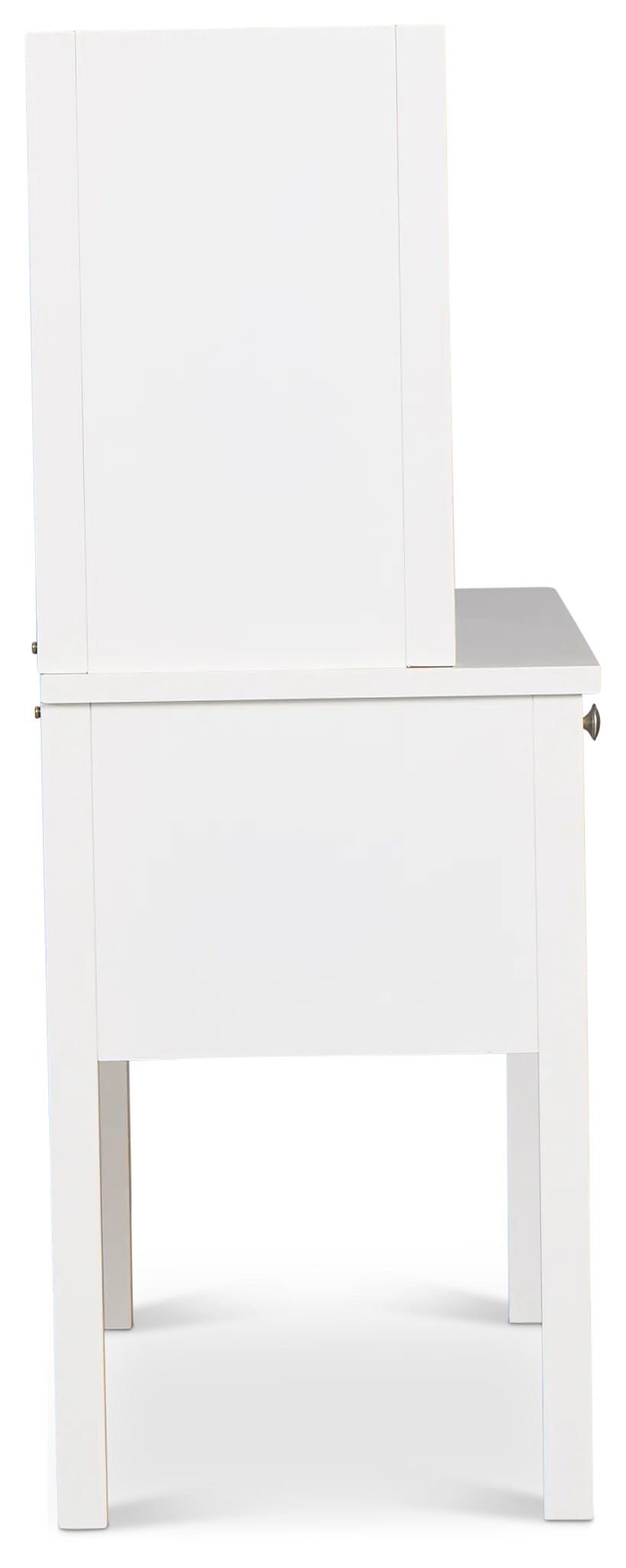 Charleston White 3-drawer Desk & Hutch