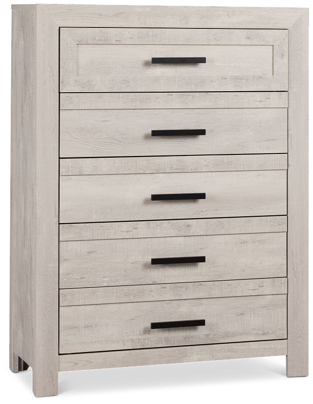 Delray White Drawer Chest