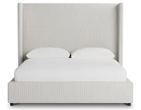 Captiva Lucy Light Beige 60" Upholstered Shelter Bed