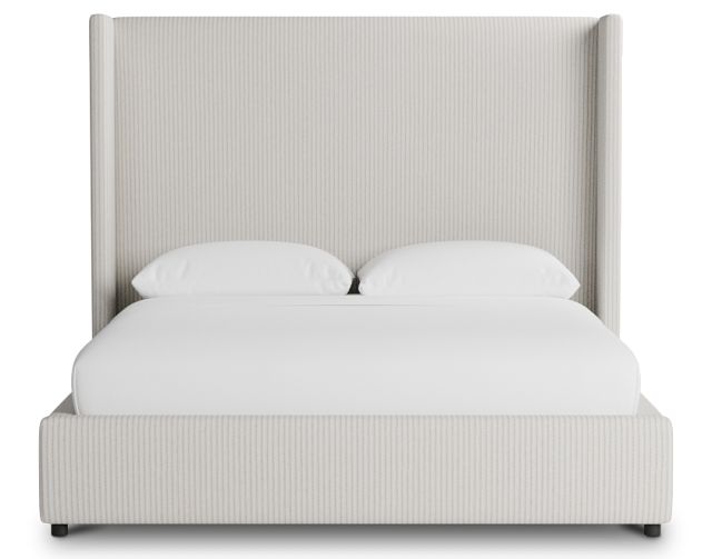Captiva Lucy Light Beige 60" Upholstered Shelter Bed