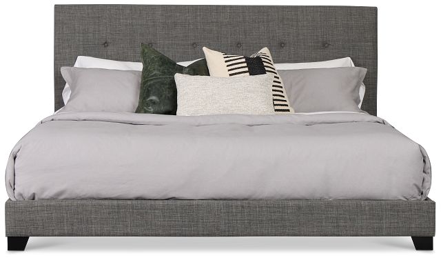 Flagler Gray Uph Panel Bed