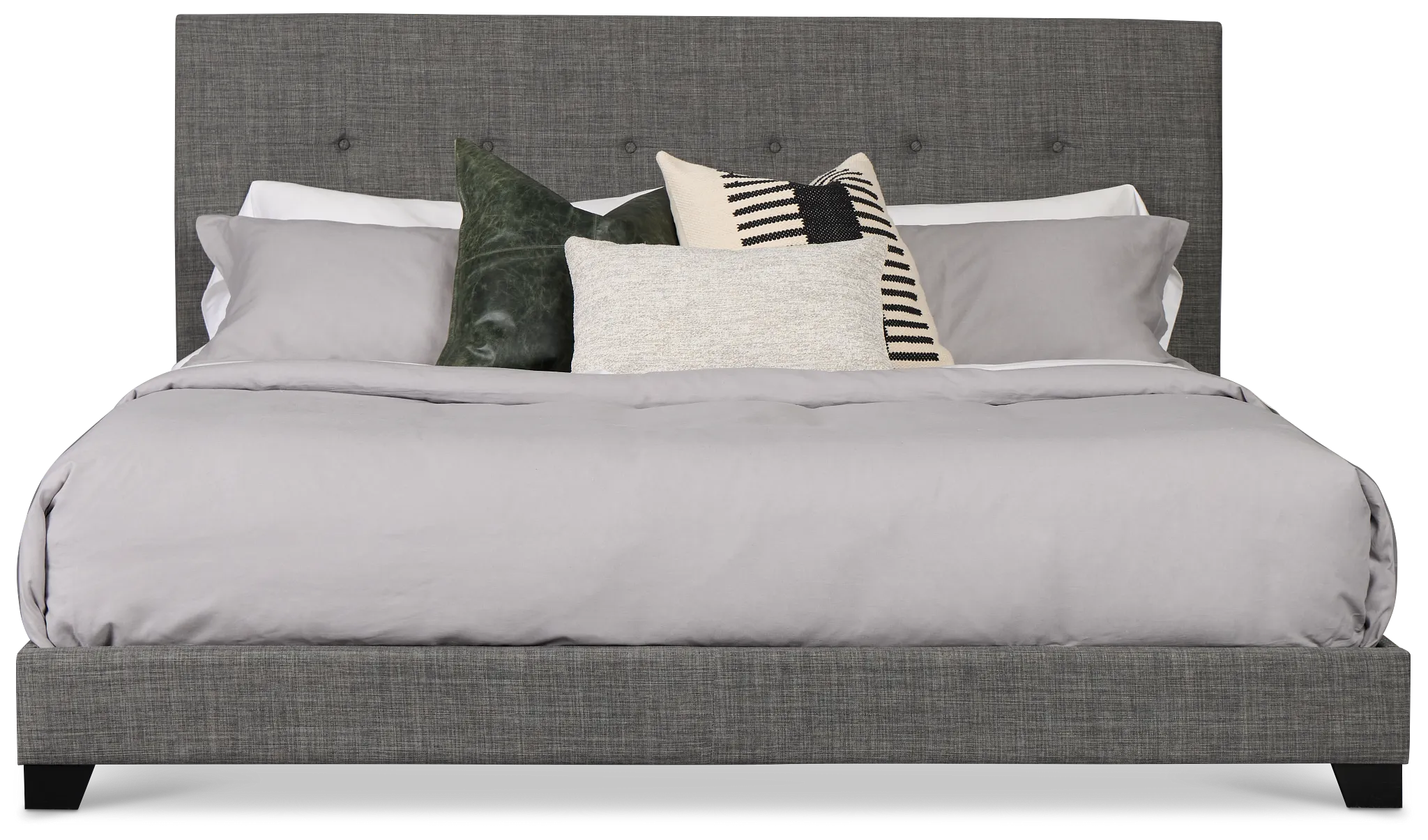 Flagler Gray Uph Panel Bed