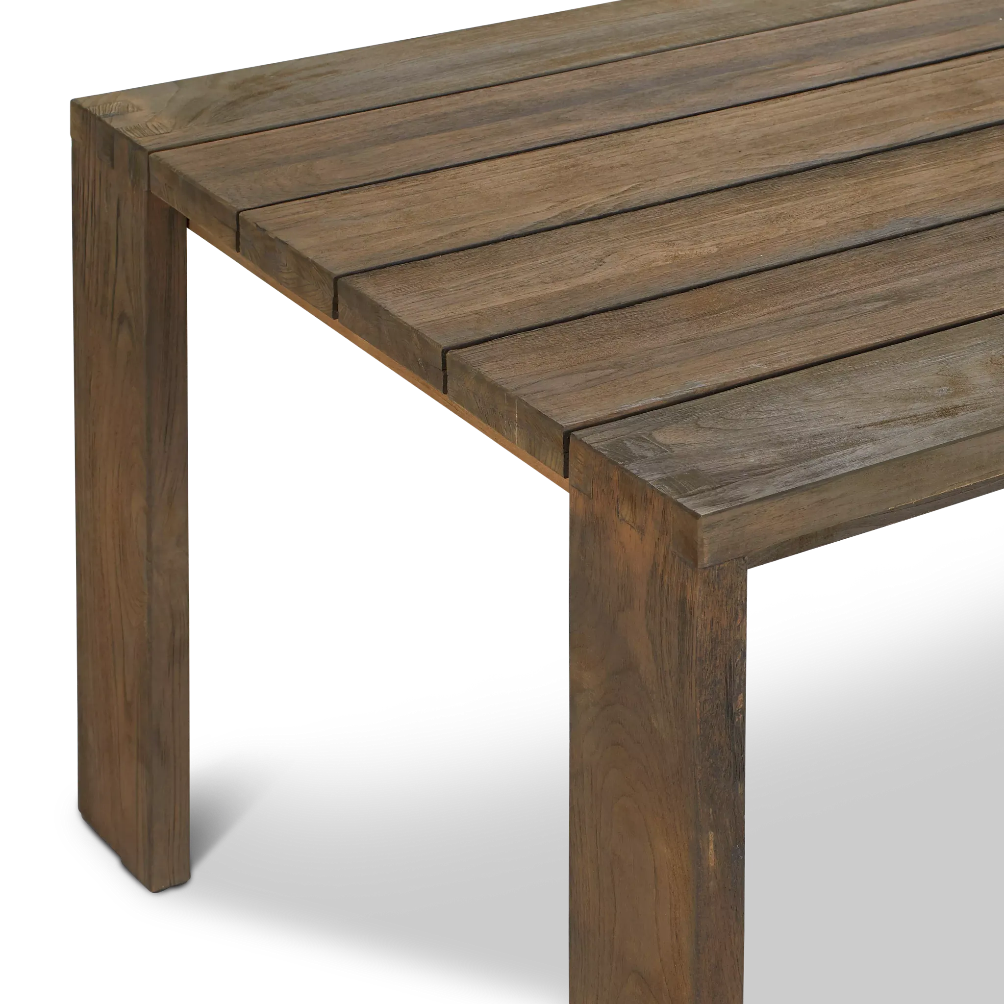 Linear Teak 102" Rectangular Table