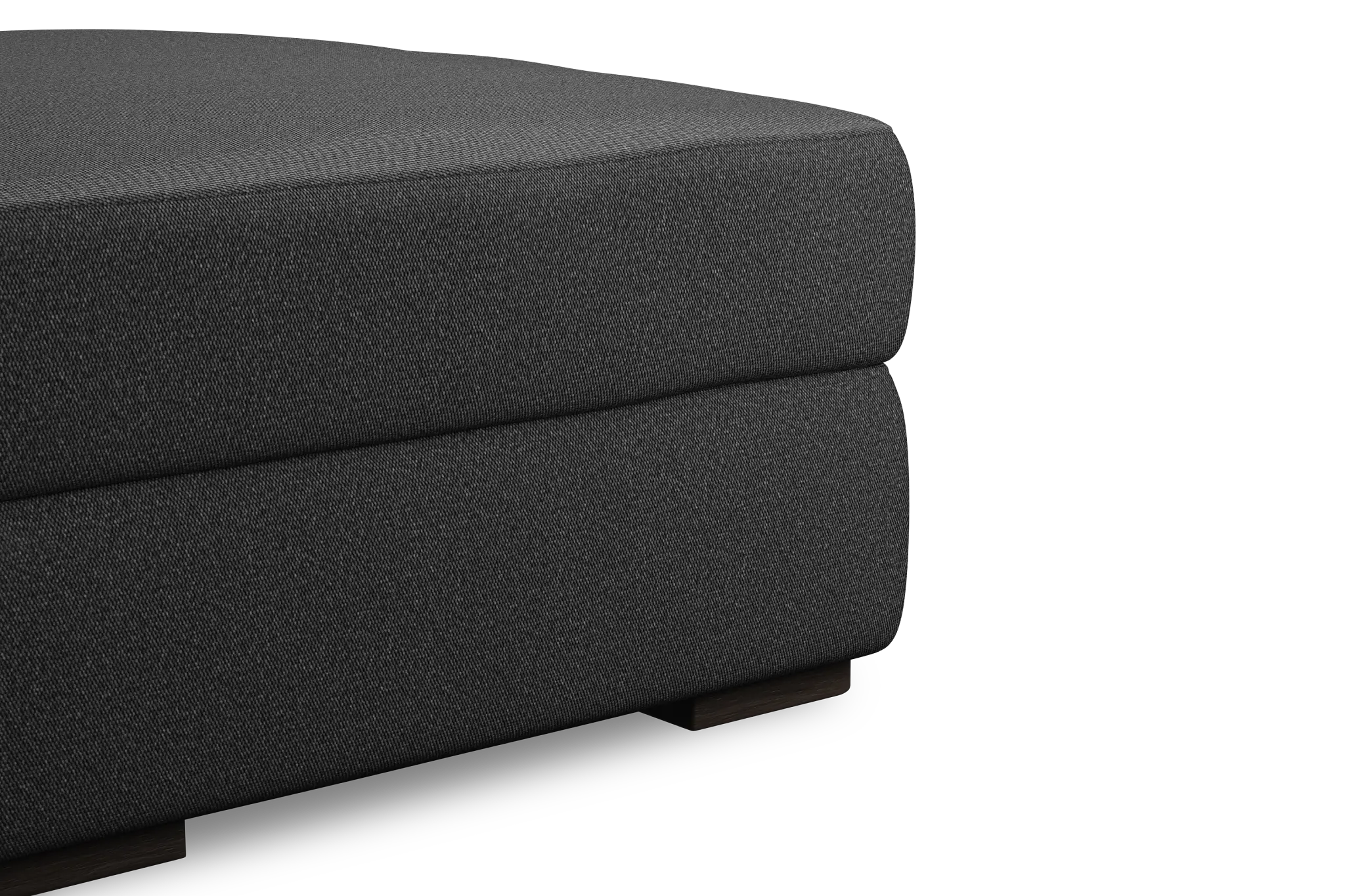 Edgewater Delray Dark Gray Ottoman Edgewater Delray Dark Gray Ottoman