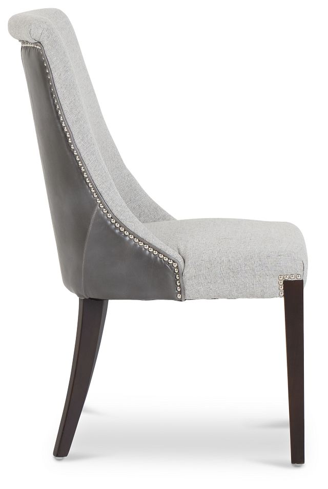 Brynn Light Gray Micro Side Chair (3)