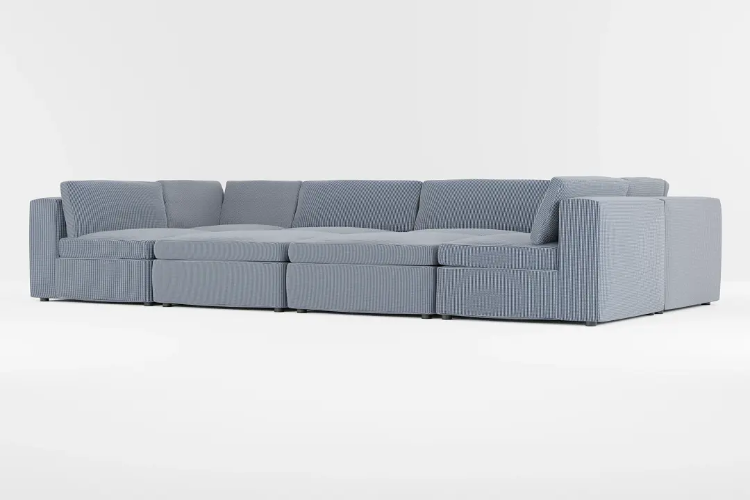Destin Lucy Navy Fabric 8-piece Pit Sectional Destin Lucy Navy Fabric 8-piece Pit Sectional