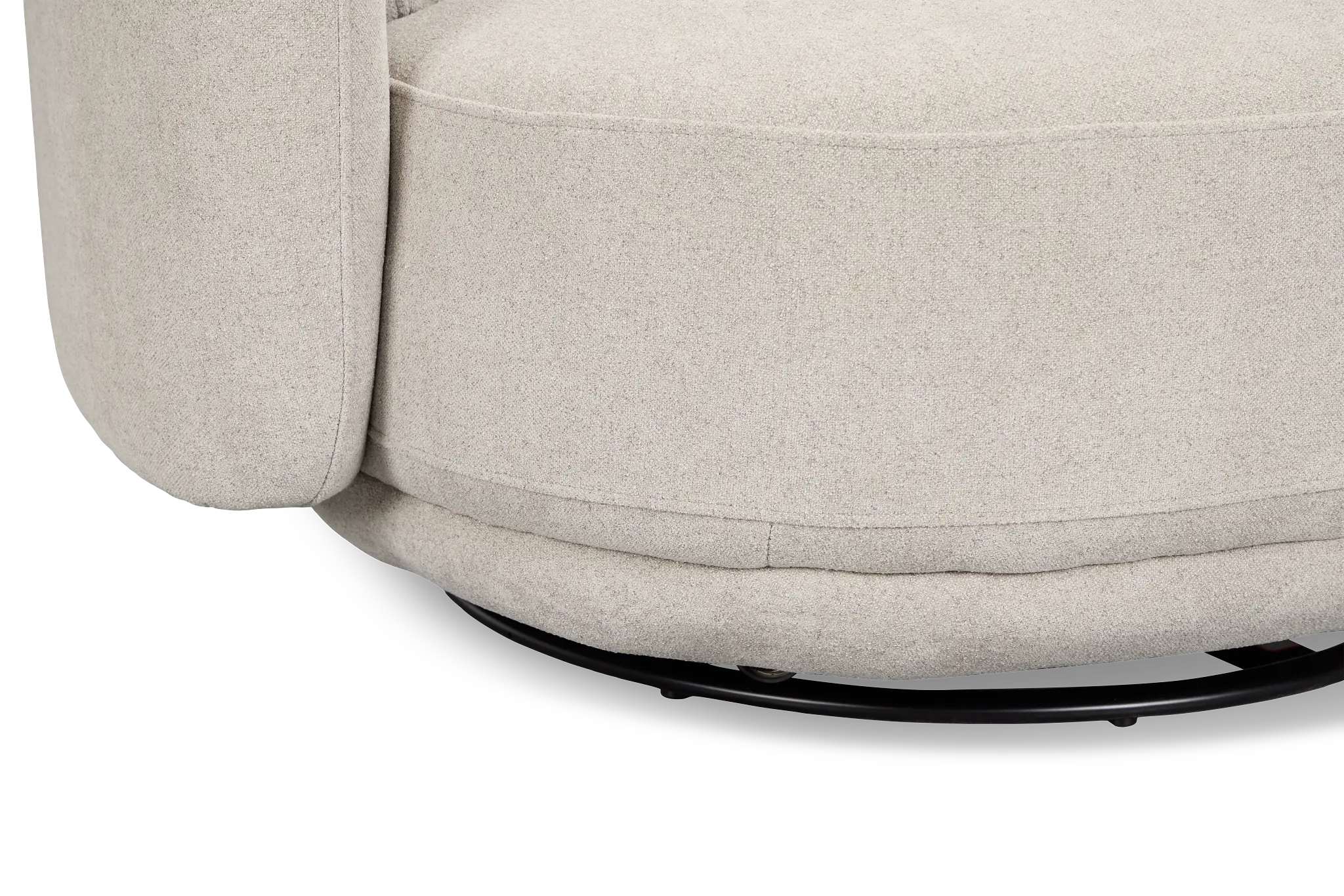Presley Light Gray Fabric Swivel Chair Presley Light Gray Fabric Swivel Chair