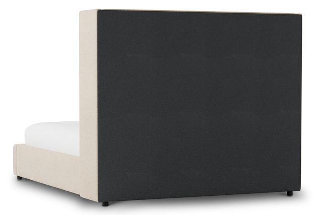 Captiva Sutton Beige 60" Upholstered Shelter Bed