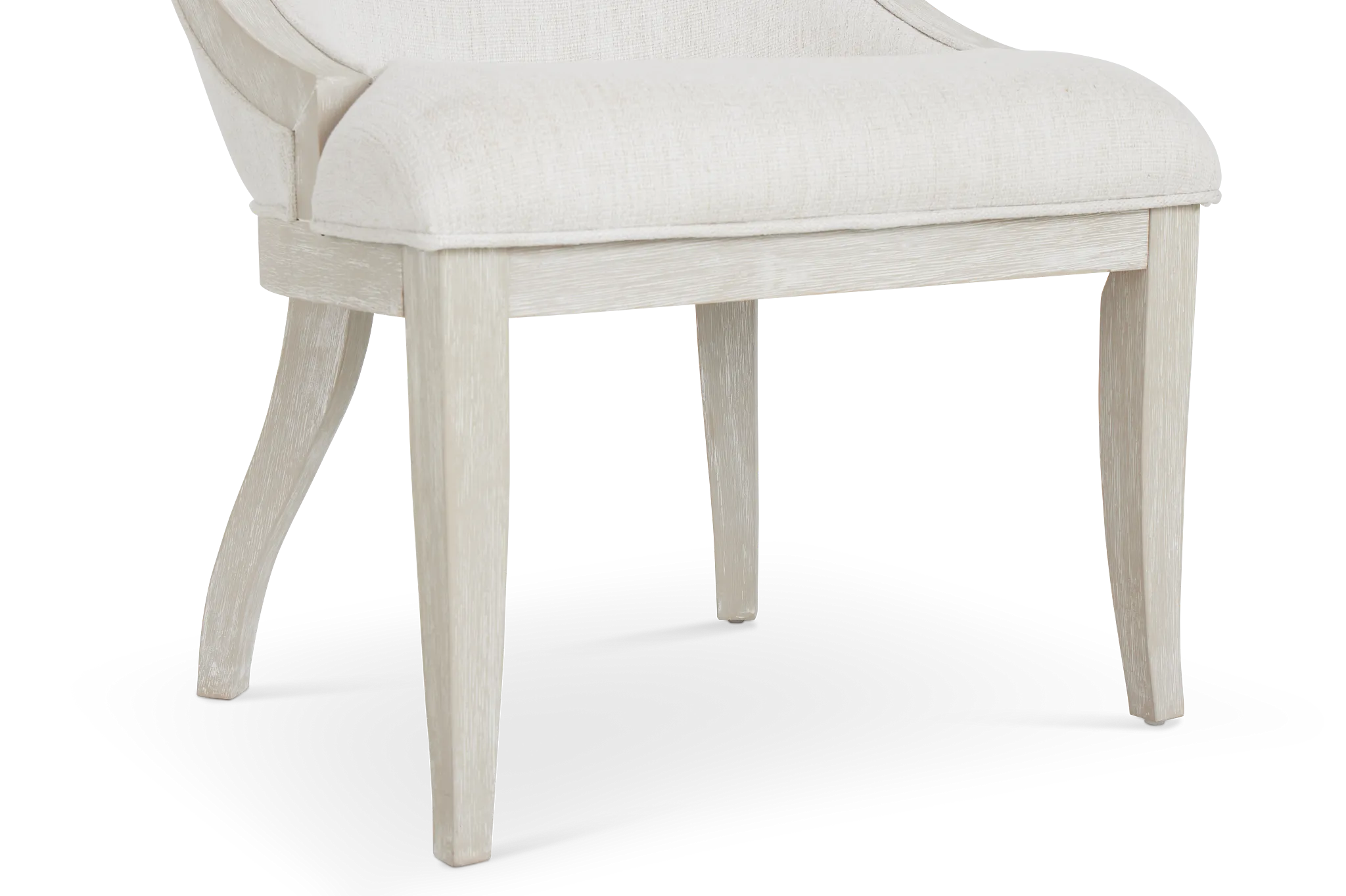 Boca Grande Light Tone Curved Upholstered Side Chair