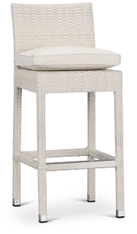 Bahia White 30" Barstool