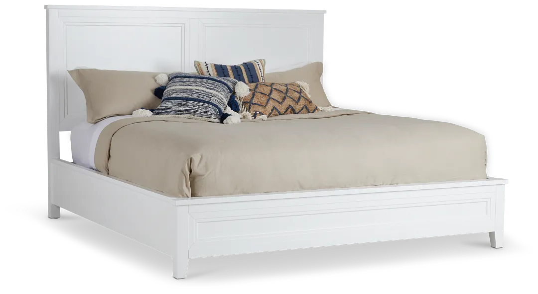 Nantucket White Panel Bed
