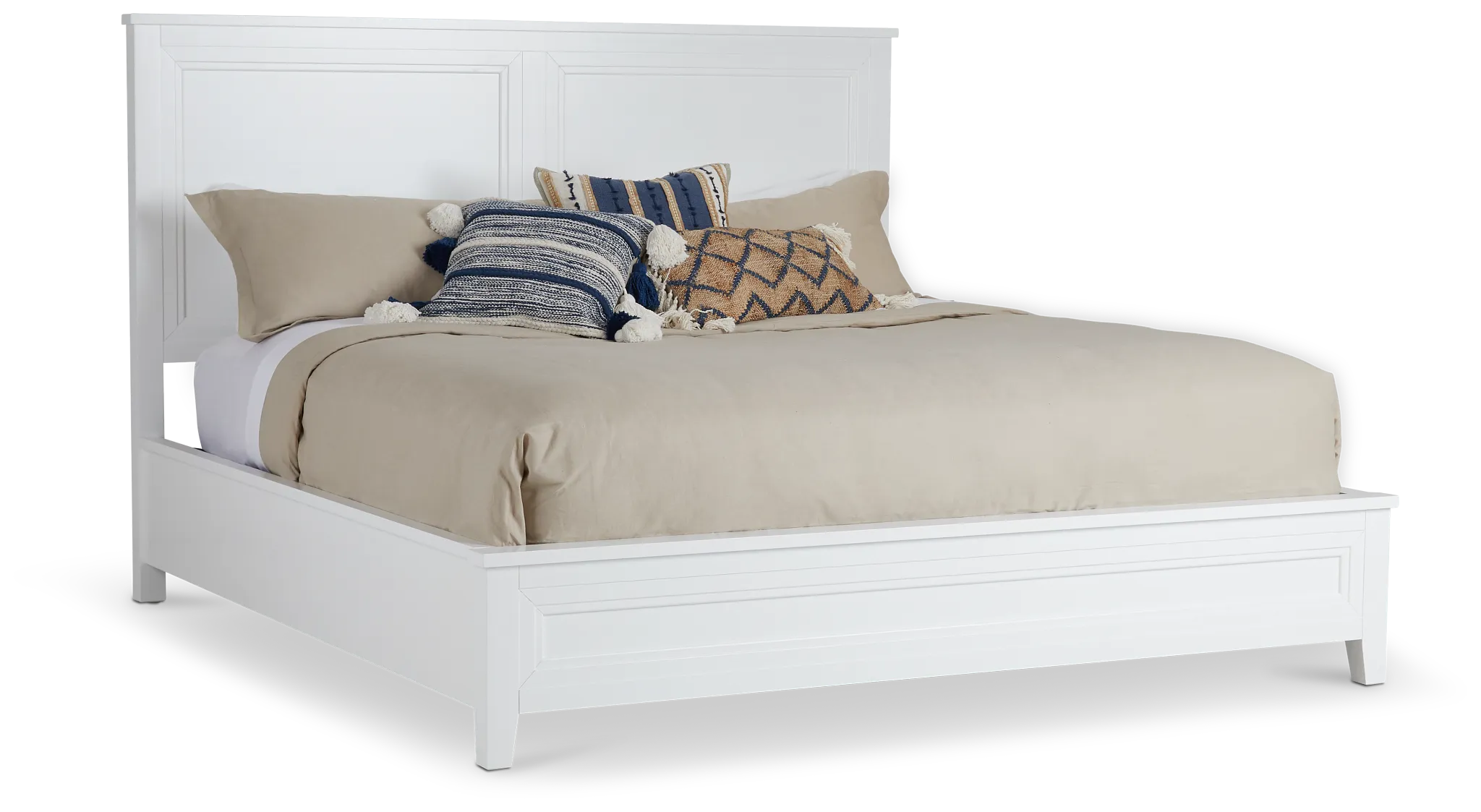Nantucket White Panel Bed