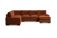 Edgewater Joya Orange Medium Right Chaise Sectional