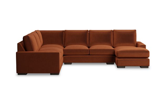 Edgewater Joya Orange Medium Right Chaise Sectional