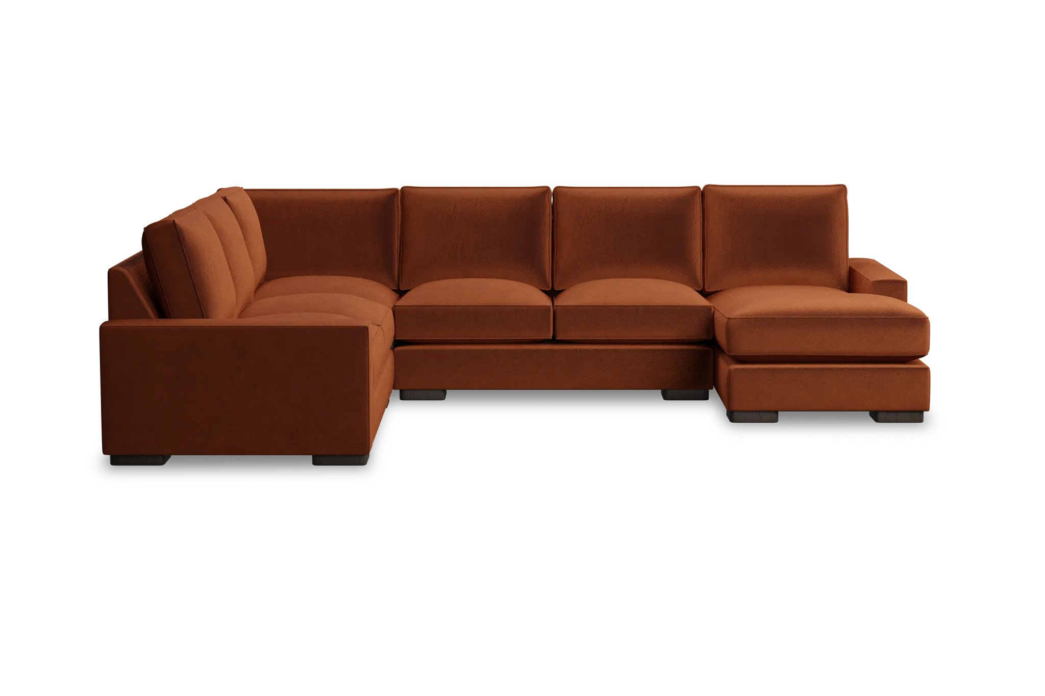 Edgewater Joya Orange Medium Right Chaise Sectional