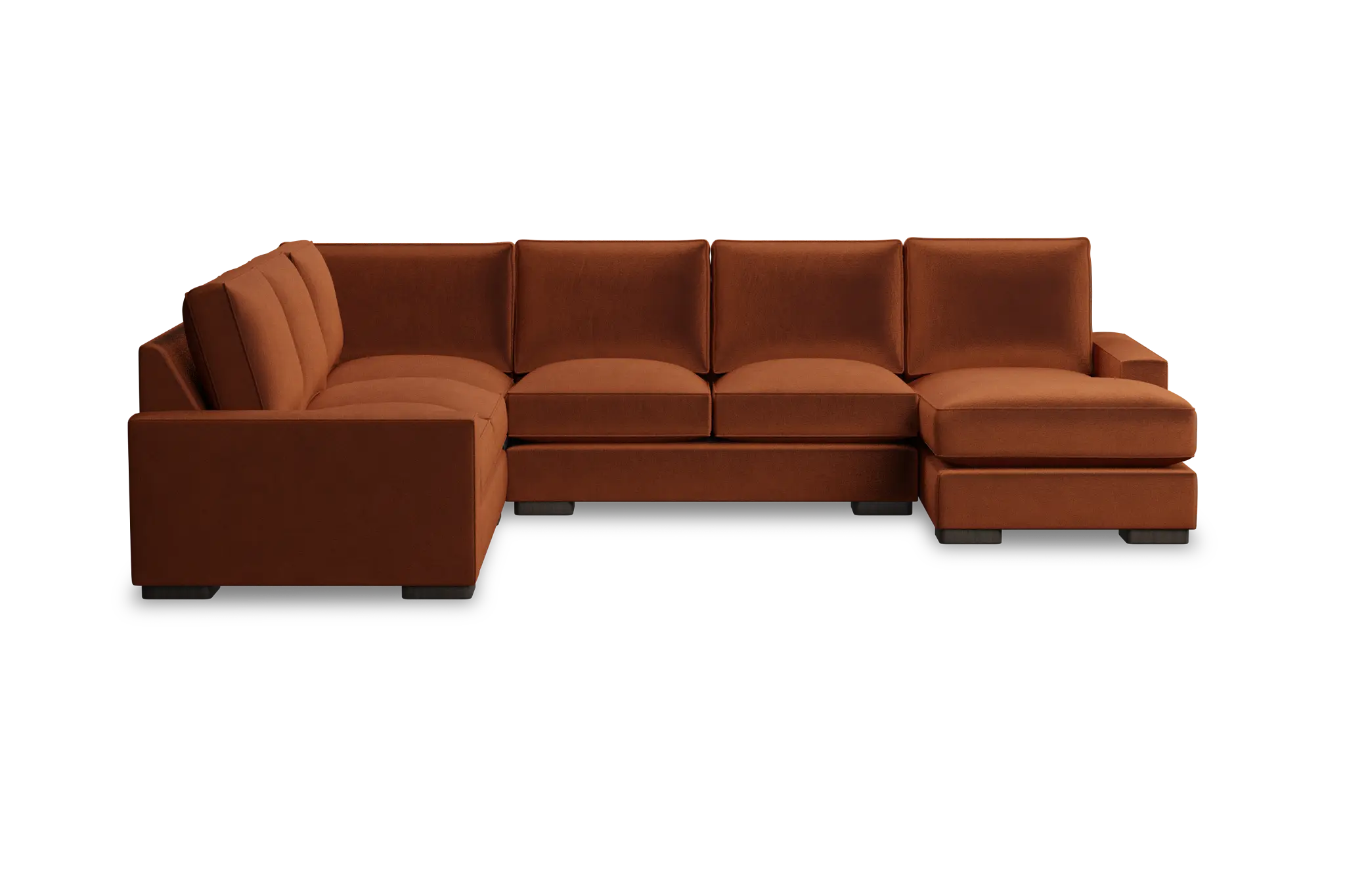Edgewater Joya Orange Medium Right Chaise Sectional Edgewater Joya Orange Medium Right Chaise Sectional
