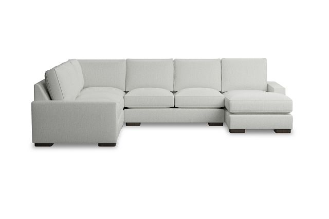 Edgewater Revenue White Medium Right Chaise Sectional