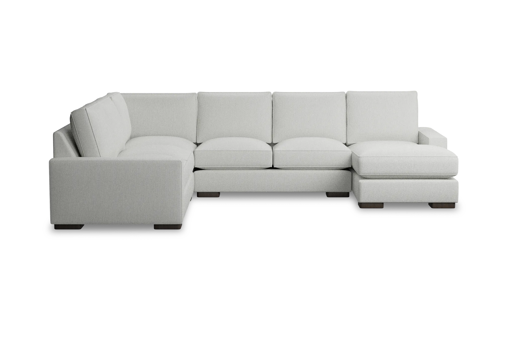 Edgewater Revenue White Medium Right Chaise Sectional