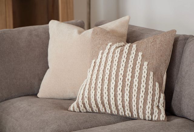Jade Ivory 22" Accent Pillow