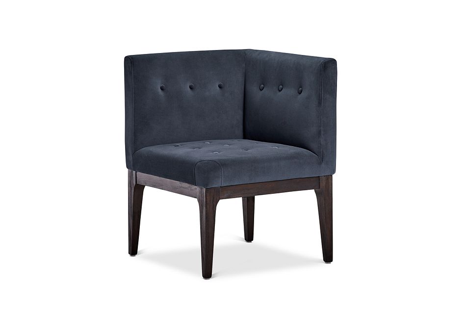 Reilly Dark Gray Velvet Accent Chair